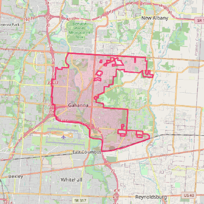 Map of Gahanna