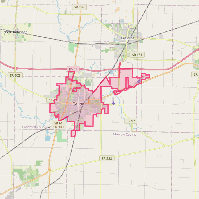 Map of Galion