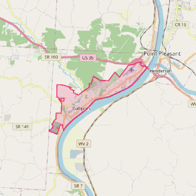 Map of Gallipolis