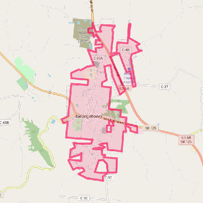 Map of Georgetown