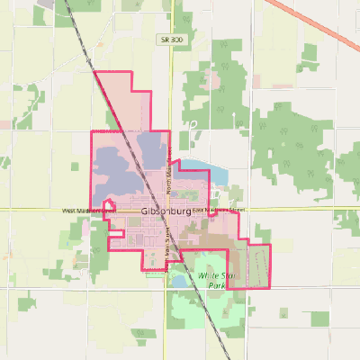 Map of Gibsonburg