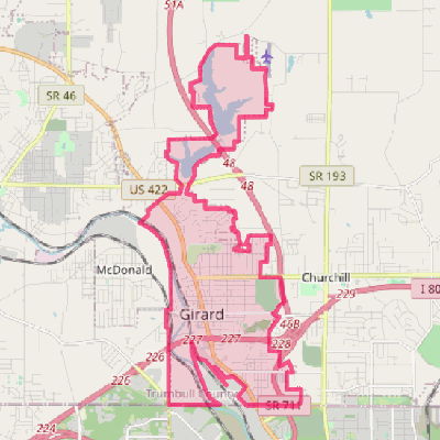 Map of Girard