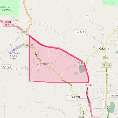 Map of Glenmoor