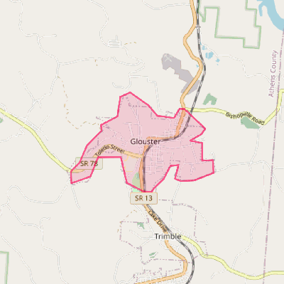 Map of Glouster