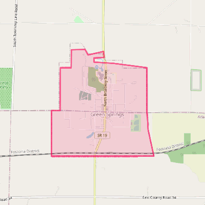 Map of Green Springs