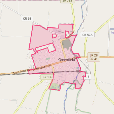 Map of Greenfield