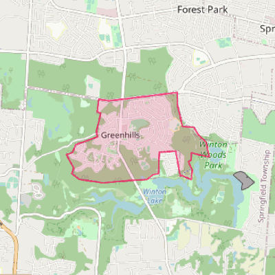 Map of Greenhills