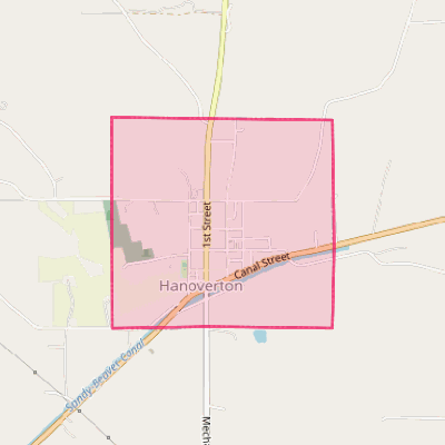 Map of Hanoverton