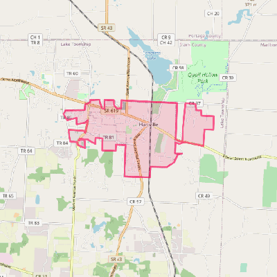 Map of Hartville