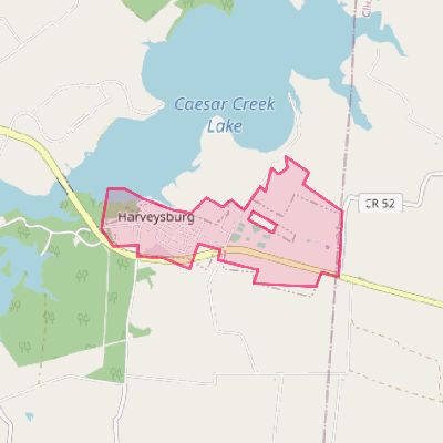 Map of Harveysburg