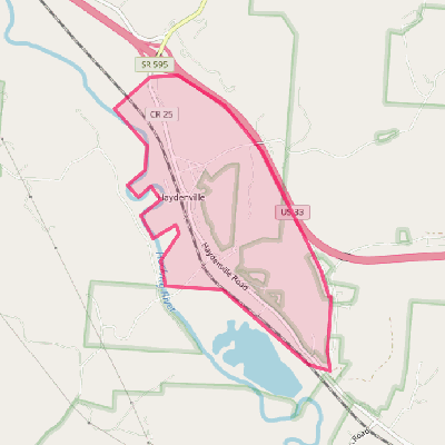 Map of Haydenville