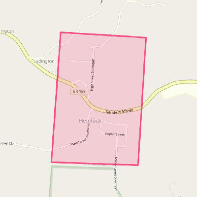 Map of Hemlock