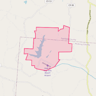 Map of Hide-A-Way Hills