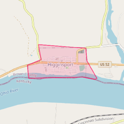 Map of Higginsport