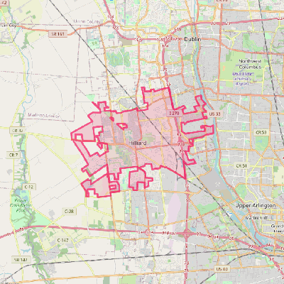 Map of Hilliard