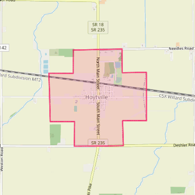 Map of Hoytville