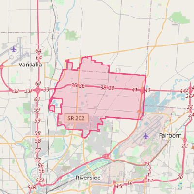 Map of Huber Heights