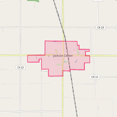 Map of Jackson Center