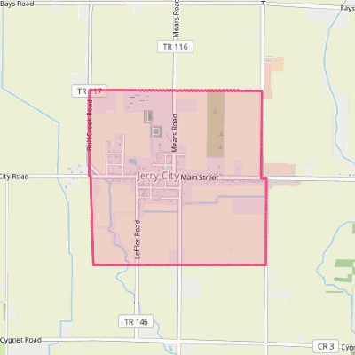 Map of Jerry City