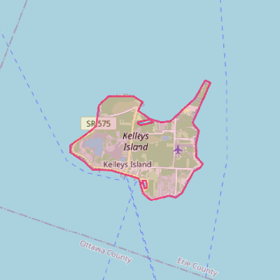 Map of Kelleys Island