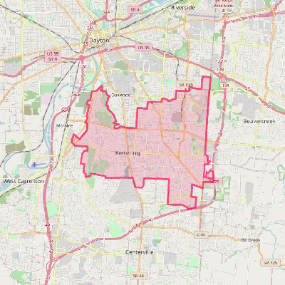 Map of Kettering