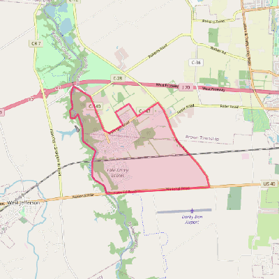 Map of Lake Darby