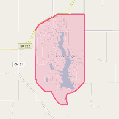 Map of Lake Lakengren