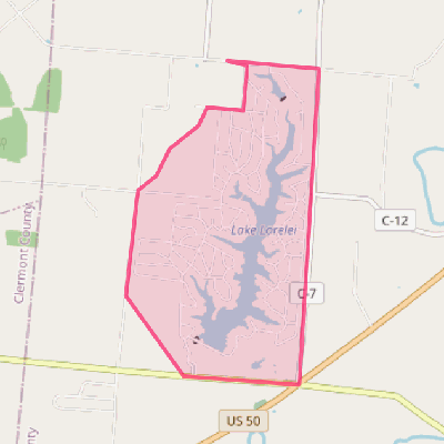 Map of Lake Lorelei