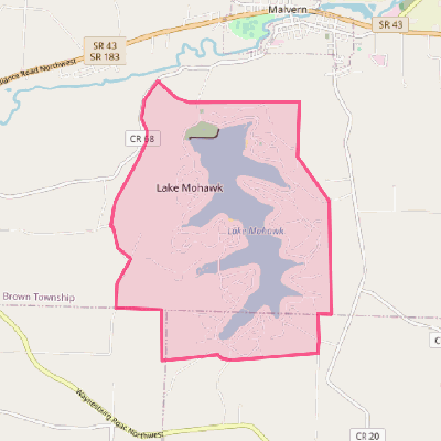 Map of Lake Mohawk