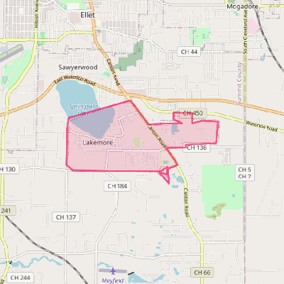 Map of Lakemore