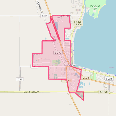 Map of Lakeview