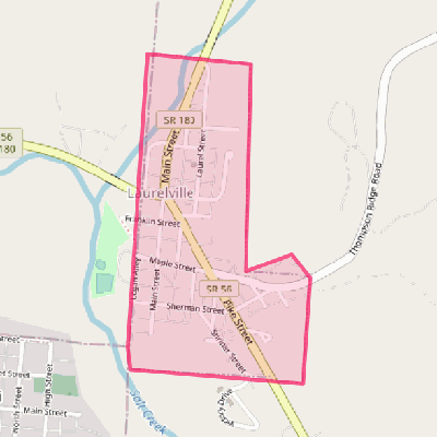 Map of Laurelville