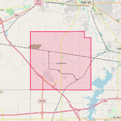 Map of Lordstown