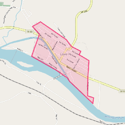 Map of Lowell