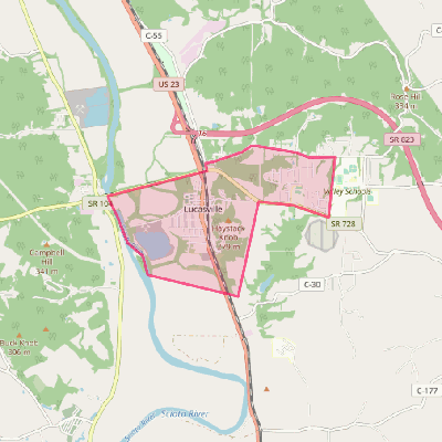 Map of Lucasville