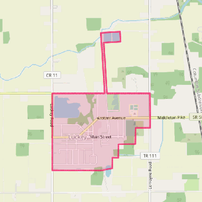 Map of Luckey