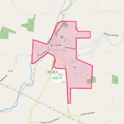 Map of Lynchburg
