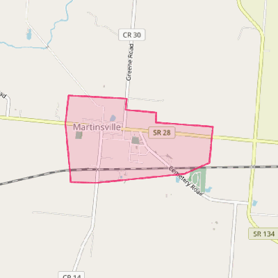 Map of Martinsville