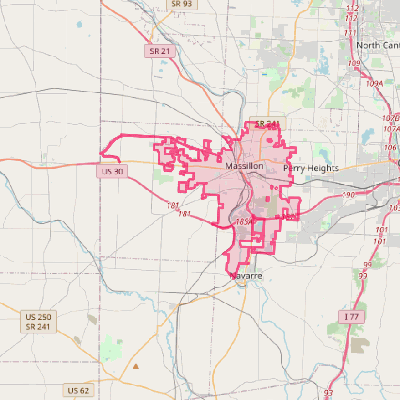 Map of Massillon