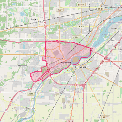 Map of Maumee