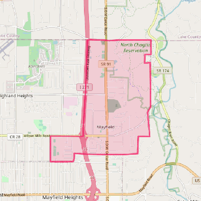 Map of Mayfield