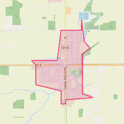 Map of McClure