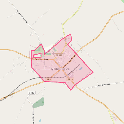 Map of Mechanicsburg