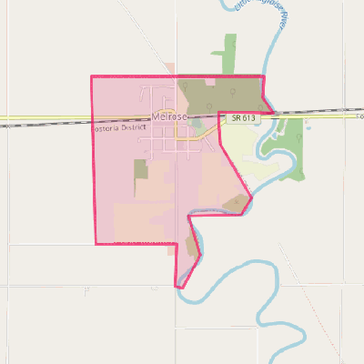 Map of Melrose