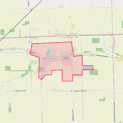 Map of Metamora