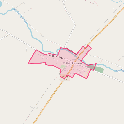 Map of Milford Center