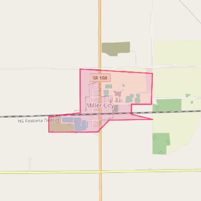 Map of Miller City