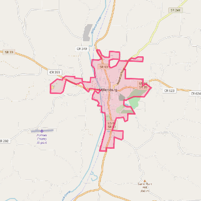 Map of Millersburg