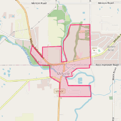 Map of Millville