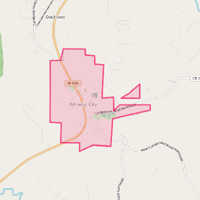 Map of Mineral City